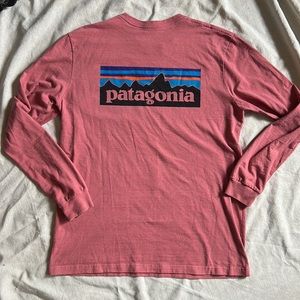 LIKE NEW Long sleeve pink Patagonia recycled tee